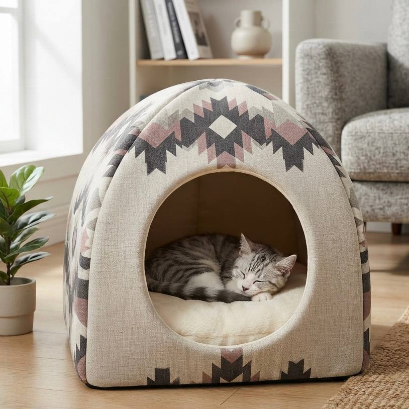 Stylish Textile Bed-House "Nordic Home"